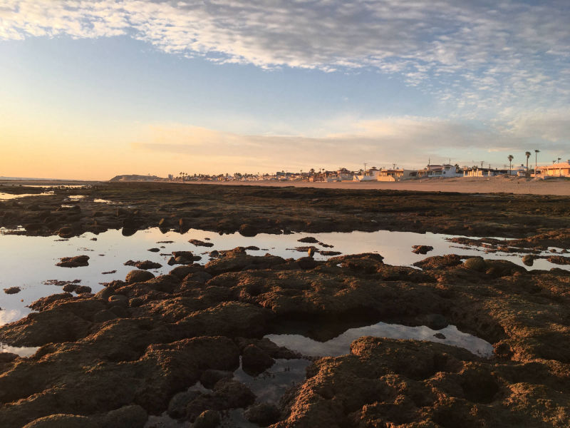 Tide pools at sunset, Bella Mareas