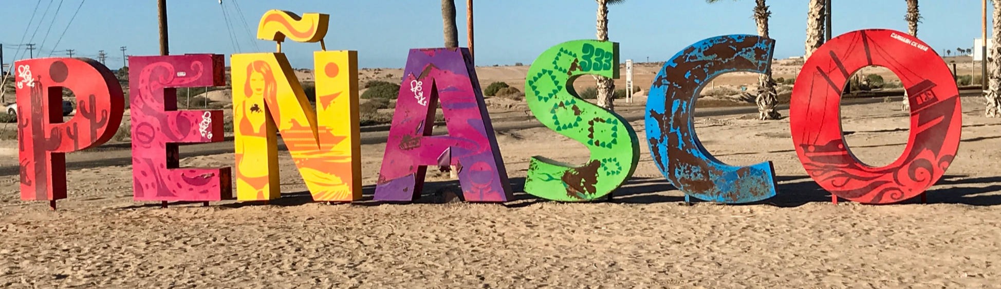 City sign for Puerto Penasco, a.k.a. Rocky Point, Mexico.